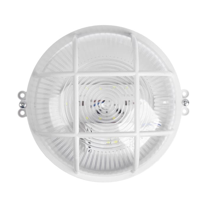 Светильник светодиодный аварийный, 8 Вт, 220 В, IP54, 6500K, пластик, решётка, белый