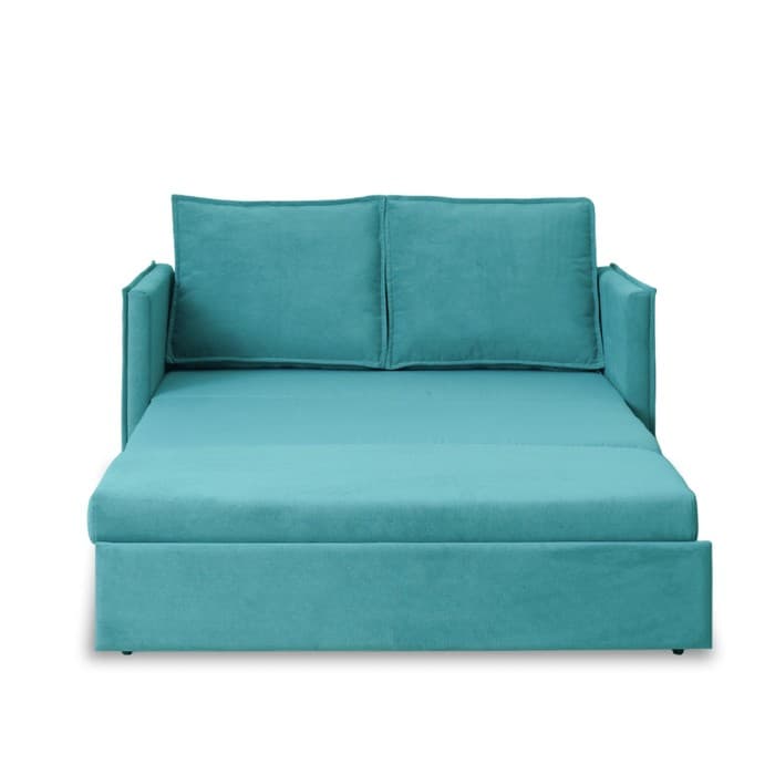 Диван – кровать «Бонн», механизм выкатной, велюр, цвет бирюзовый