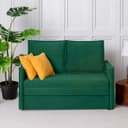 Диван – кровать «Бонн», механизм выкатной, велюр, цвет зелёный