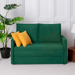 Диван – кровать «Бонн», механизм выкатной, велюр, цвет зелёный