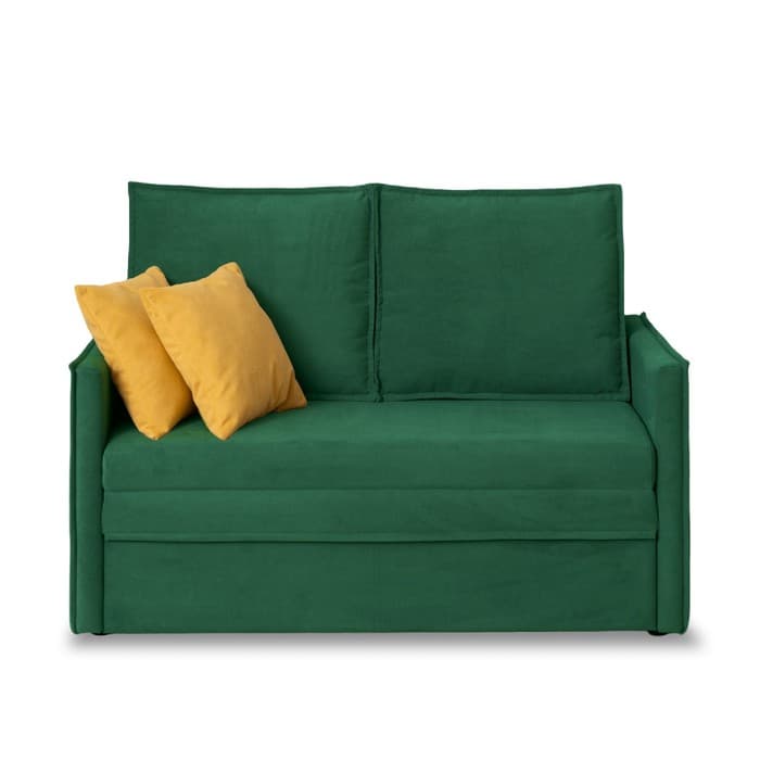 Диван – кровать «Бонн», механизм выкатной, велюр, цвет зелёный
