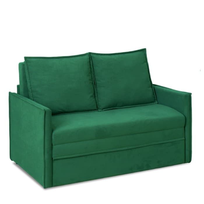 Диван – кровать «Бонн», механизм выкатной, велюр, цвет зелёный