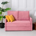 Диван – кровать «Бонн», механизм выкатной, велюр, цвет розовый