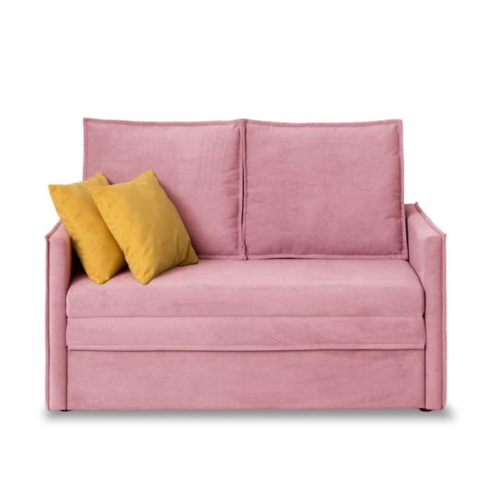 Диван – кровать «Бонн», механизм выкатной, велюр, цвет розовый