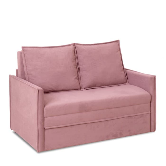 Диван – кровать «Бонн», механизм выкатной, велюр, цвет розовый