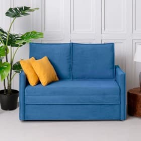 Диван – кровать «Бонн», механизм выкатной, велюр, цвет синий