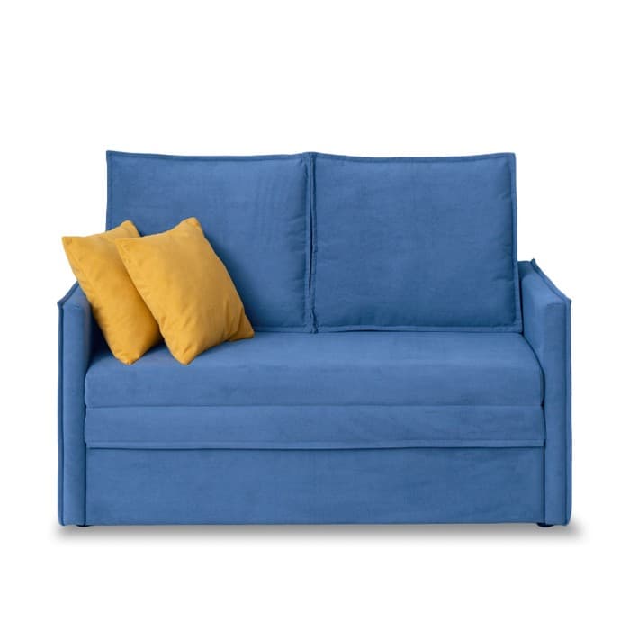 Диван – кровать «Бонн», механизм выкатной, велюр, цвет синий