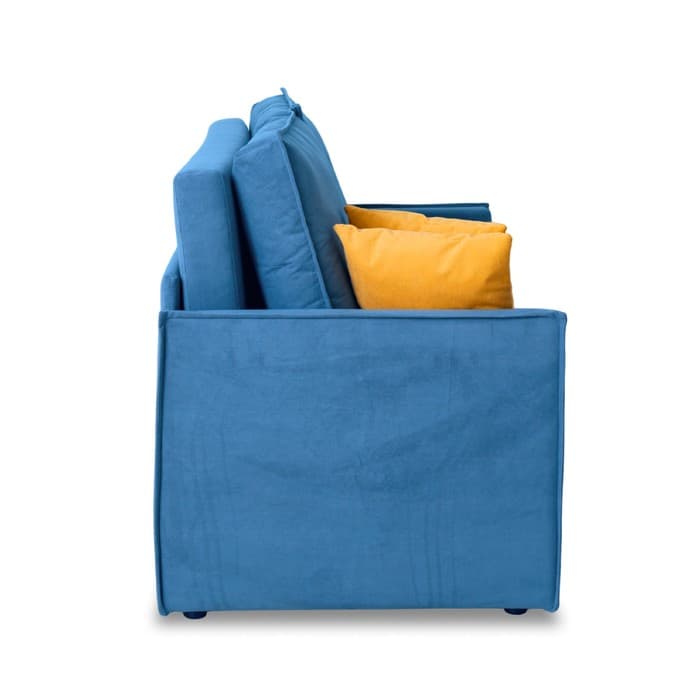 Диван – кровать «Бонн», механизм выкатной, велюр, цвет синий