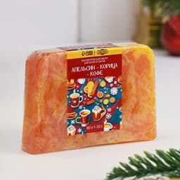 Подарочный набор для ванны и ухода за телом: 2 бомбочки (роза, персик), 2 мыла (апельсин, корица, кофе, брусника)