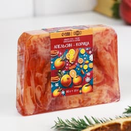 Мыло для рук 4 шт., хвойный лес, апельсин-корица, имбирный пряник, ваниль, по 80 г