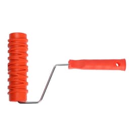 Валик декоративный ТУНДРА, резиновый, «кора березы», рукоятка d=6 мм, 180 мм