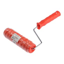 Валик декоративный ТУНДРА, резиновый, «кора березы», рукоятка d=6 мм, 180 мм