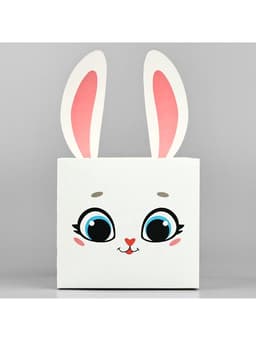 Коробки для мини букетов «Зайка», 12×20×10 см