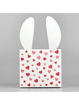 Коробки для мини букетов «Зайка», 12×20×10 см