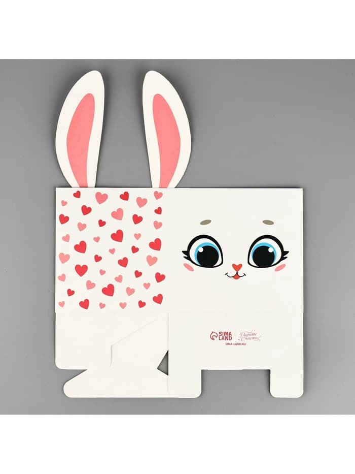 Коробки для мини букетов «Зайка», 12×20×10 см