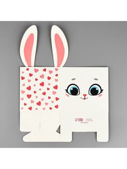 Коробки для мини букетов «Зайка», 12×20×10 см