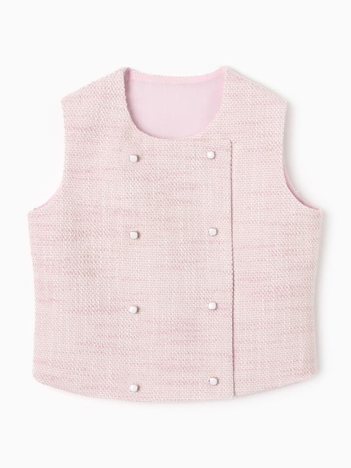 Жилетка для девочки, MINAKU :Party Dress, розовая, рост 134 см