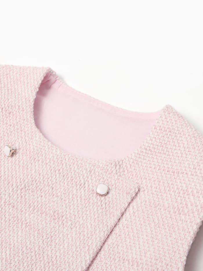 Жилетка для девочки, MINAKU :Party Dress, розовая, рост 134 см