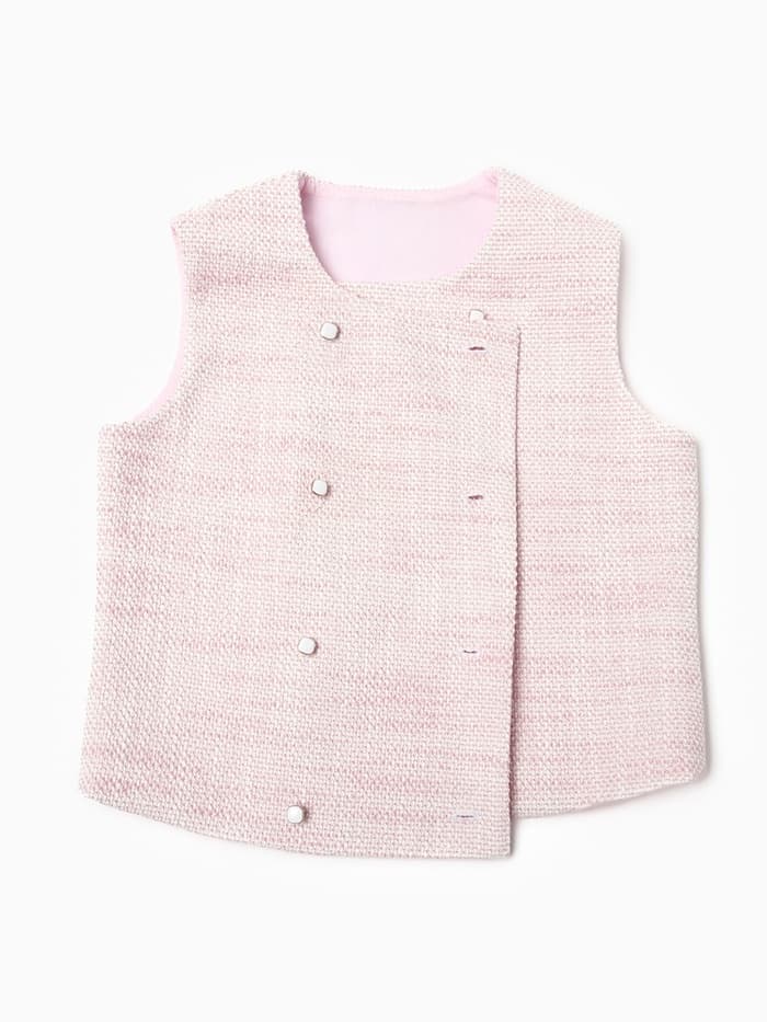 Жилетка для девочки, MINAKU :Party Dress, розовая, рост 134 см