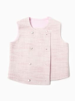 Жилетка для девочки, MINAKU :Party Dress, розовая, рост 134 см