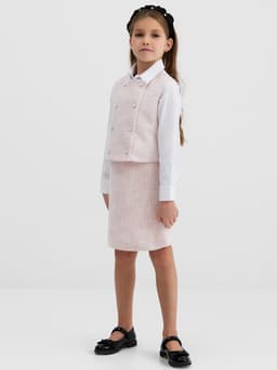 Жилетка для девочки, MINAKU :Party Dress, розовая, рост 140 см