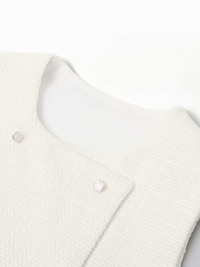 Жилетка для девочки, MINAKU :Party Dress, белая, рост 158 см