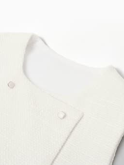 Жилетка для девочки, MINAKU :Party Dress, белая, рост 158 см