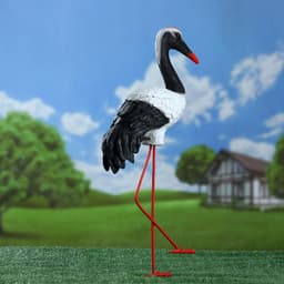 Садовая фигура из полистоуна «Журавль», 40×16×25 см