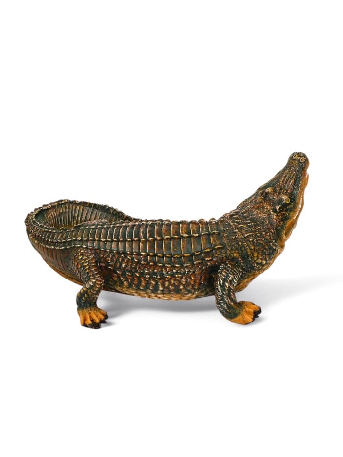Садовая фигура из полистоуна «Крокодил», 20×50×28 см