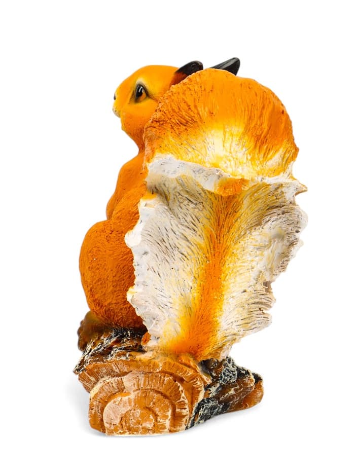 Садовая фигура из полистоуна «Белочка с орешком на пне», 25×12×23 см