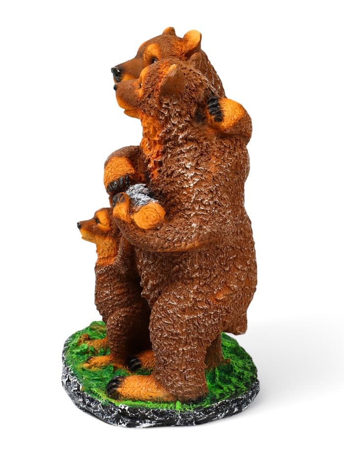 Садовая фигура из полистоуна «Мишки-семейка», 45×25×32 см