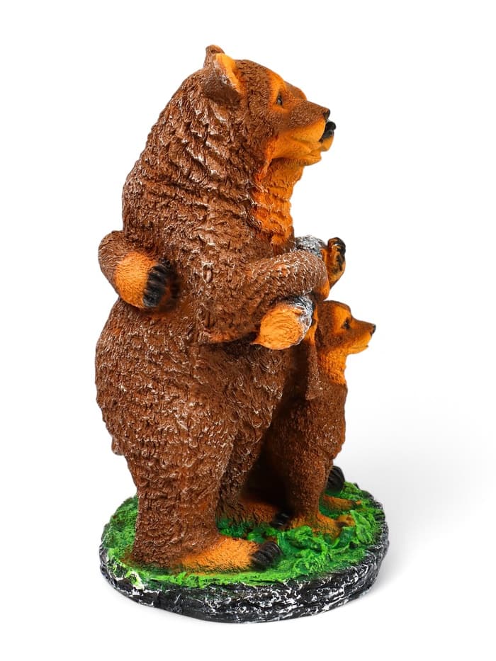 Садовая фигура из полистоуна «Мишки-семейка», 45×25×32 см