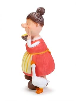 Садовая фигура из полистоуна «Бабушка с пшеницей», 60×24×30 см