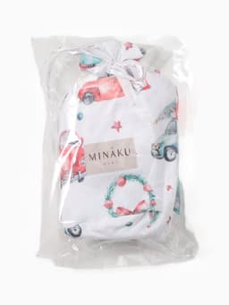 Пижама для мальчика: брюки, лонгслив, MINAKU New Year's cars, рост 86-92 см, белая