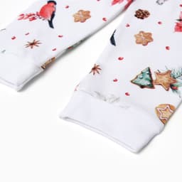 Пижама детская (лонгслив, брюки) MINAKU Winter, рост 74-80 см, белая