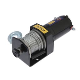 Лебедка электрическая ТУНДРА, 12V, 2000 lb (0.9 т), 1 л.с., до 3.2 м/мин, 4.8 мм × 12 м