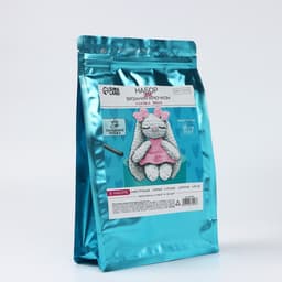 Набор для вязания крючком. Амигуруми: мягкая игрушка своими руками «Зайка Эми», 18 см