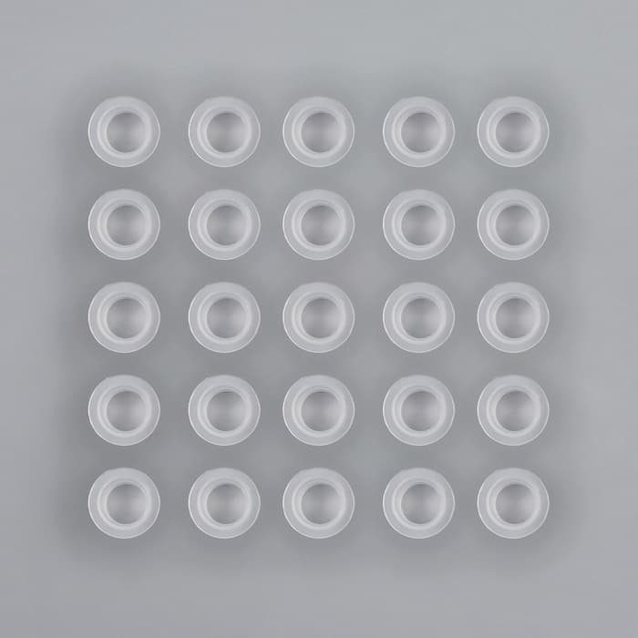 Колпачки для краски, d=10 мм, набор - 25 шт., прозрачные