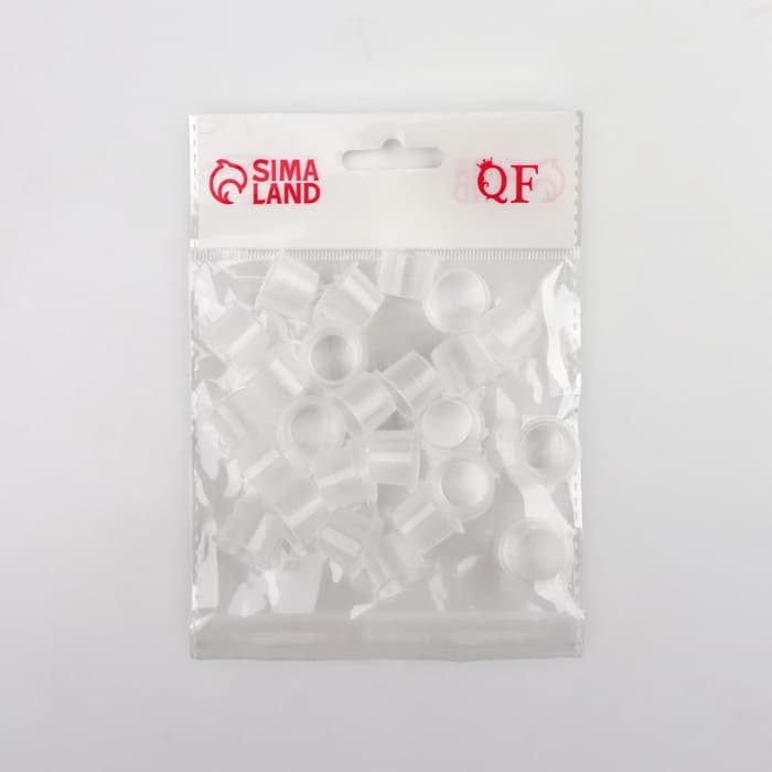 Колпачки для краски, d=17 мм, набор - 25 шт., прозрачные