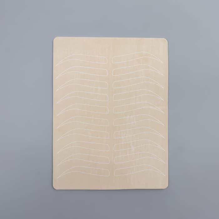 Искусственная кожа для тату и татуажа бровей, 19×14.5 см, бежевая