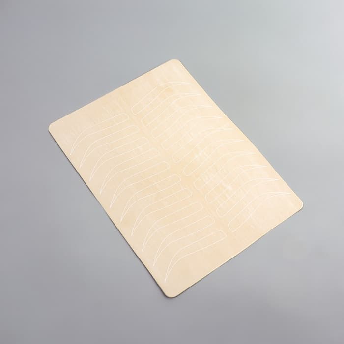 Искусственная кожа для тату и татуажа бровей, 19×14.5 см, бежевая