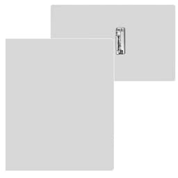 Папка с зажимом А4, 500 мкм, корешок 15 мм, Calligrata, до 100 листов, белая