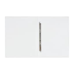 Папка с пружинным скоросшивателем А4, 500 мкм, корешок 15 мм, Calligrata, до 100 листов, белая