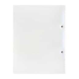 Папка с пружинным скоросшивателем А4, 500 мкм, корешок 15 мм, Calligrata, до 100 листов, белая