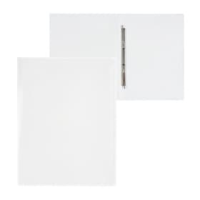 Папка с пружинным скоросшивателем А4, 500 мкм, корешок 15 мм, Calligrata, до 100 листов, белая