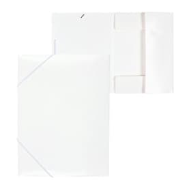 Папка на резинке А4, 500 мкм, Calligrata, корешок 15 мм, до 100 листов, белая