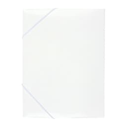 Папка на резинке А4, 500 мкм, Calligrata, корешок 15 мм, до 100 листов, белая