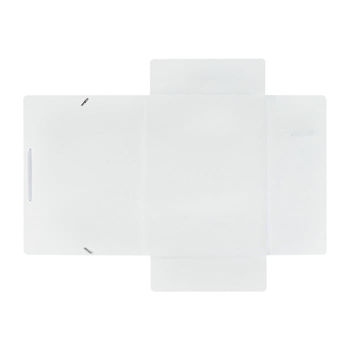 Папка на резинке А4, 500 мкм, Calligrata, корешок 15 мм, до 100 листов, белая