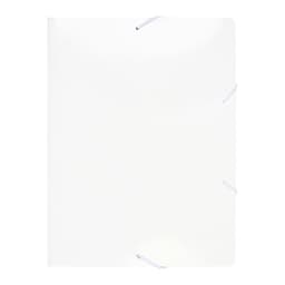 Папка на резинке А4, 500 мкм, Calligrata, корешок 15 мм, до 100 листов, белая