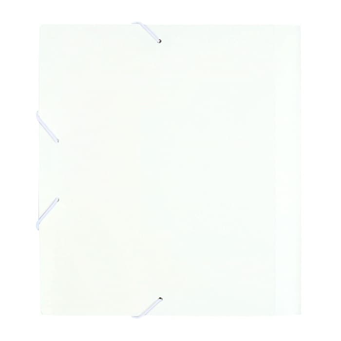 Папка на резинке А5, 500 мкм, Calligrata, корешок 15 мм, до 100 листов, белая